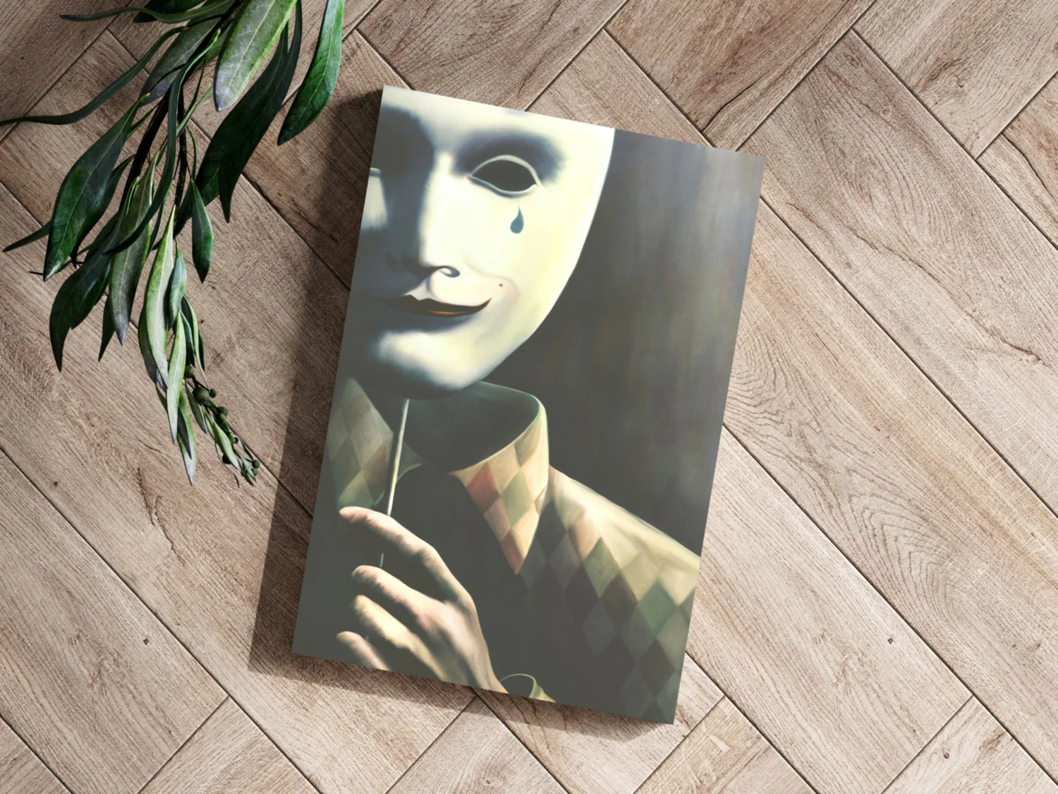 Mask of Reality Aluminum Print - Image 3