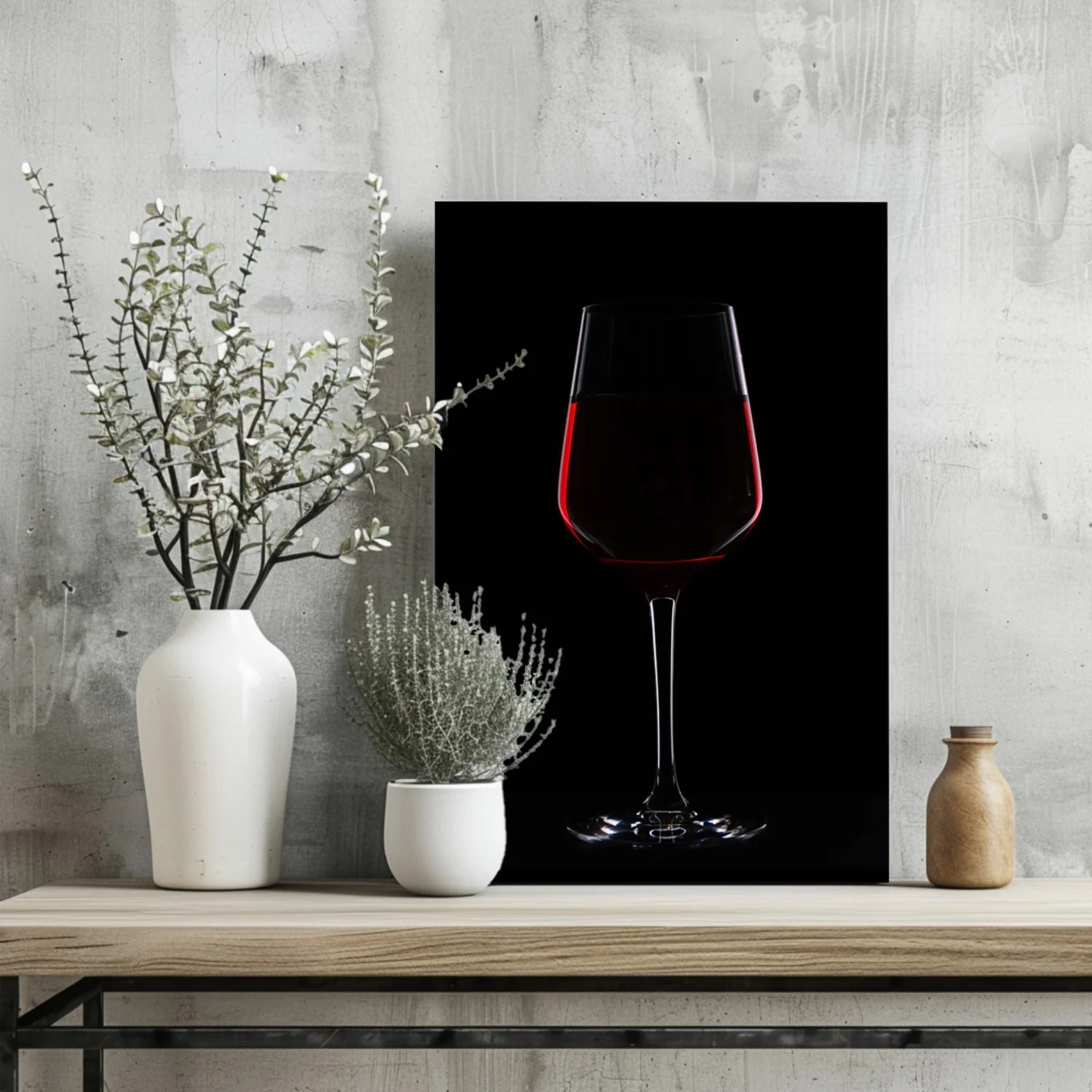 Red Wine Aluminum Print - Image 2