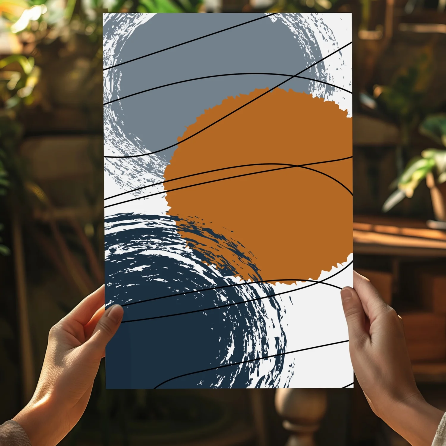 Abstract Rounds Aluminum Print - Image 5
