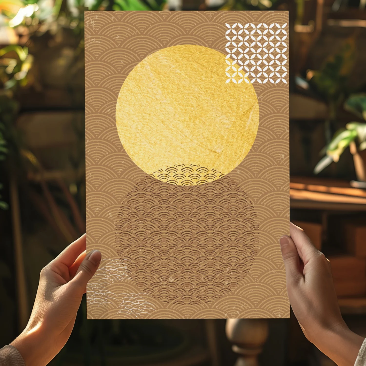 Abstract Art Dots V3 Aluminum Print - Image 5