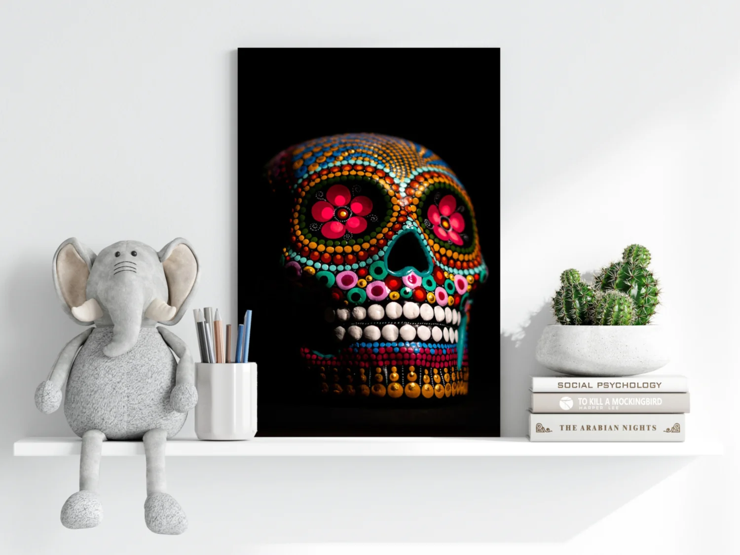 Sugar Skull Aluminum Print - Image 6