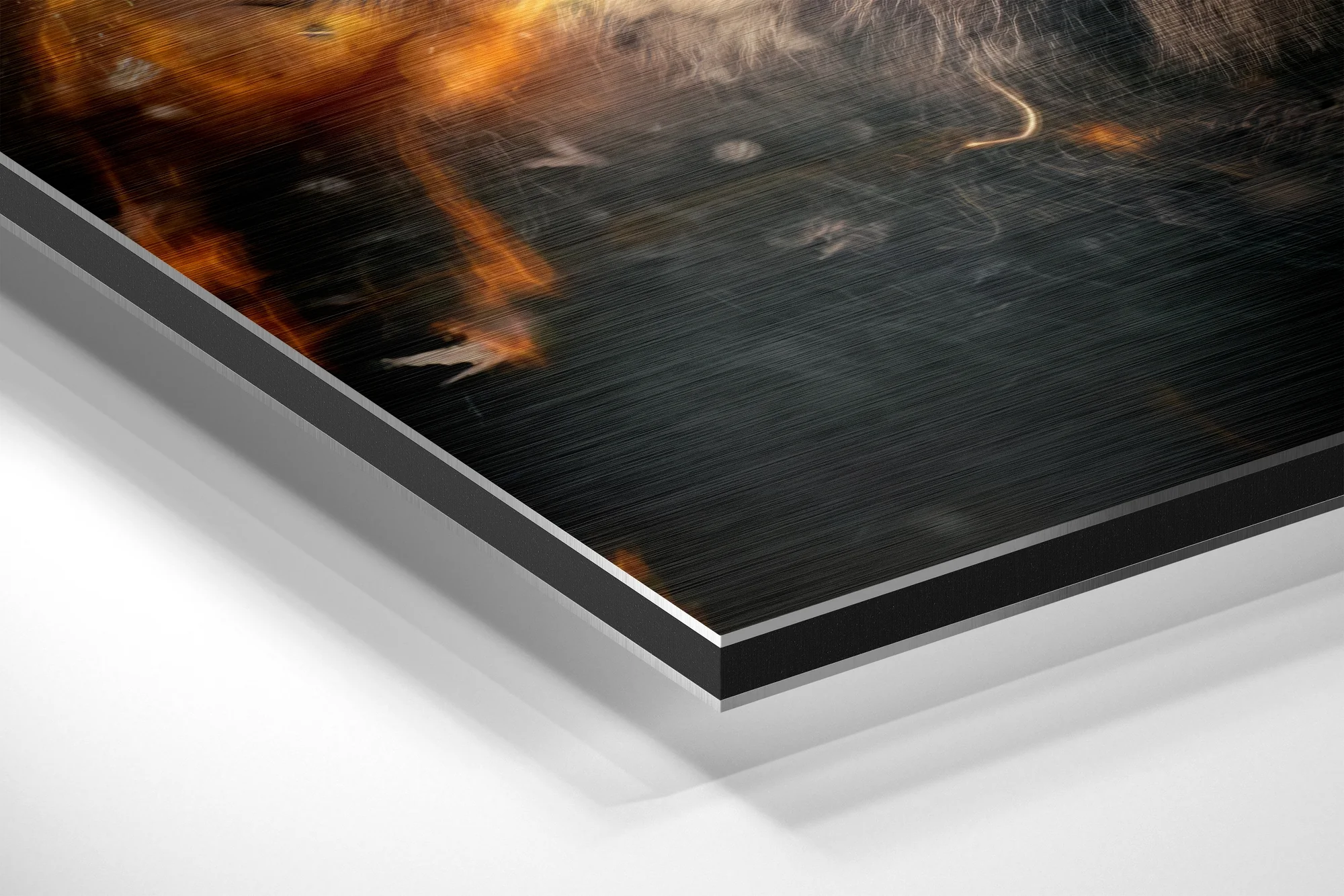 Tiger Brushed Aluminium Dibond Wall Art - Image 2