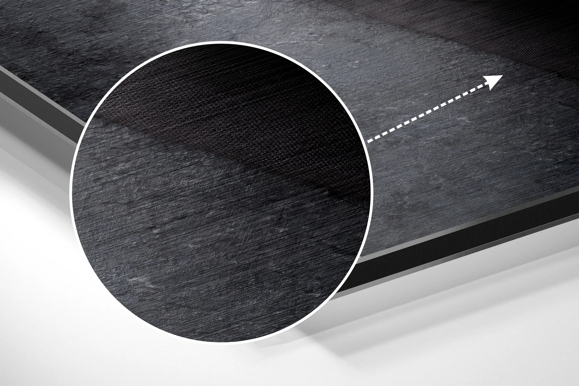 Coffee Brushed Aluminium Dibond Wall Art - Image 3