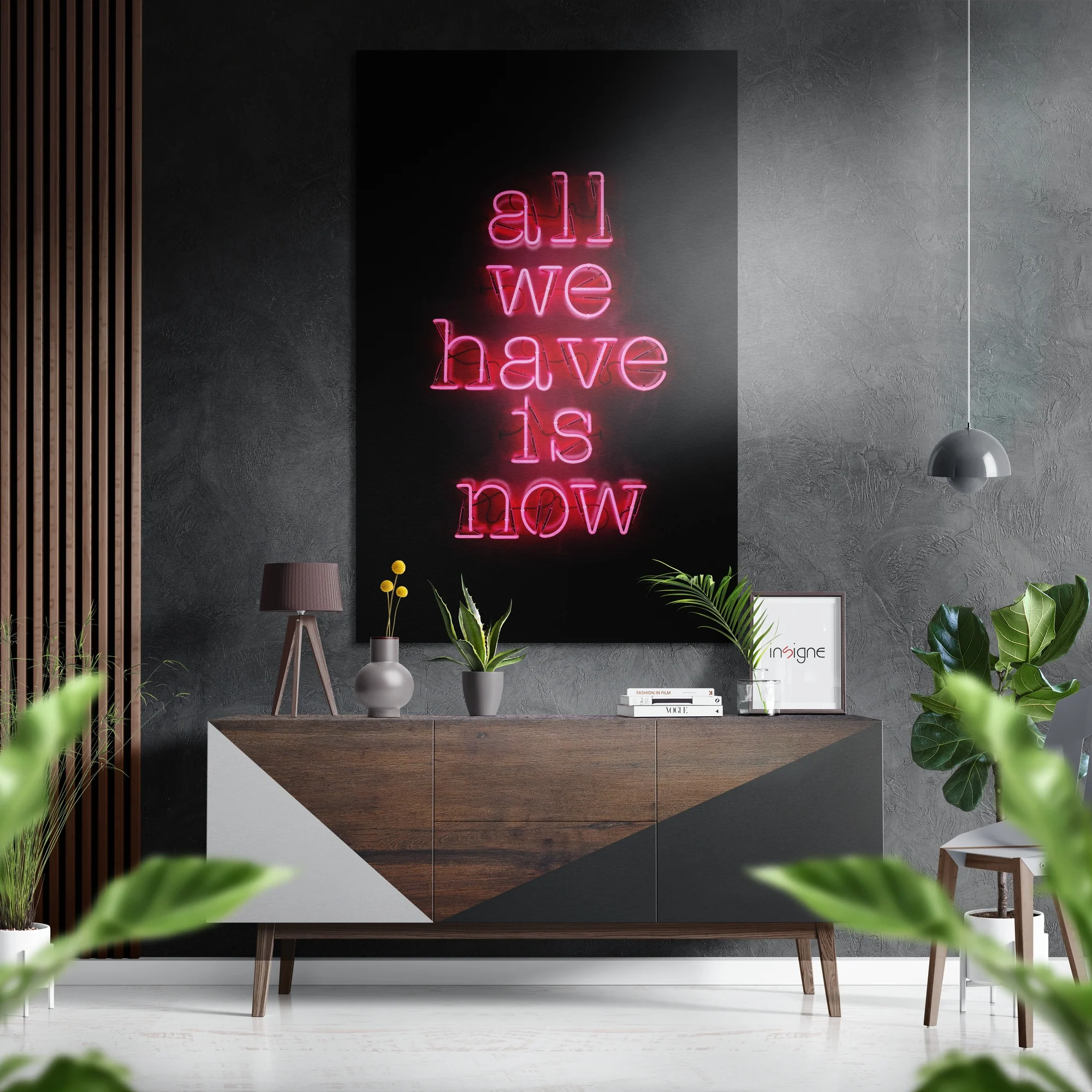 Now Brushed Aluminium Dibond Wall Art