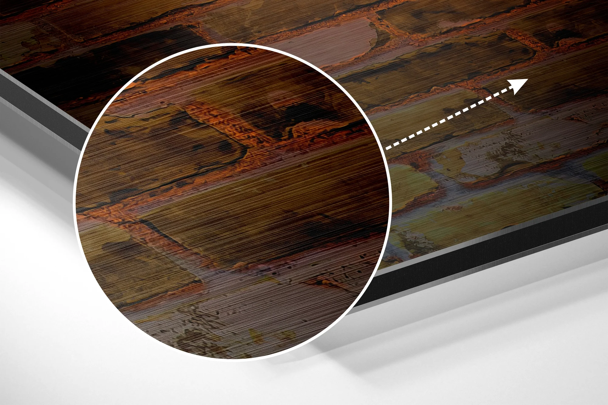 Strive Brushed Aluminium Dibond Wall Art - Image 3