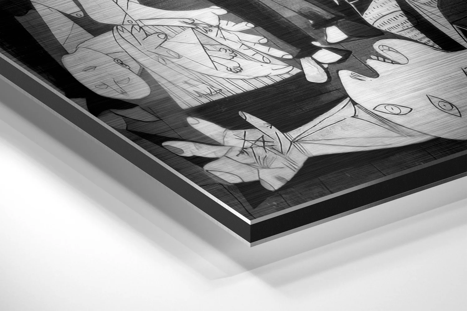 Guernica by Picasso Brushed Aluminium Dibond Wall Art - Image 2