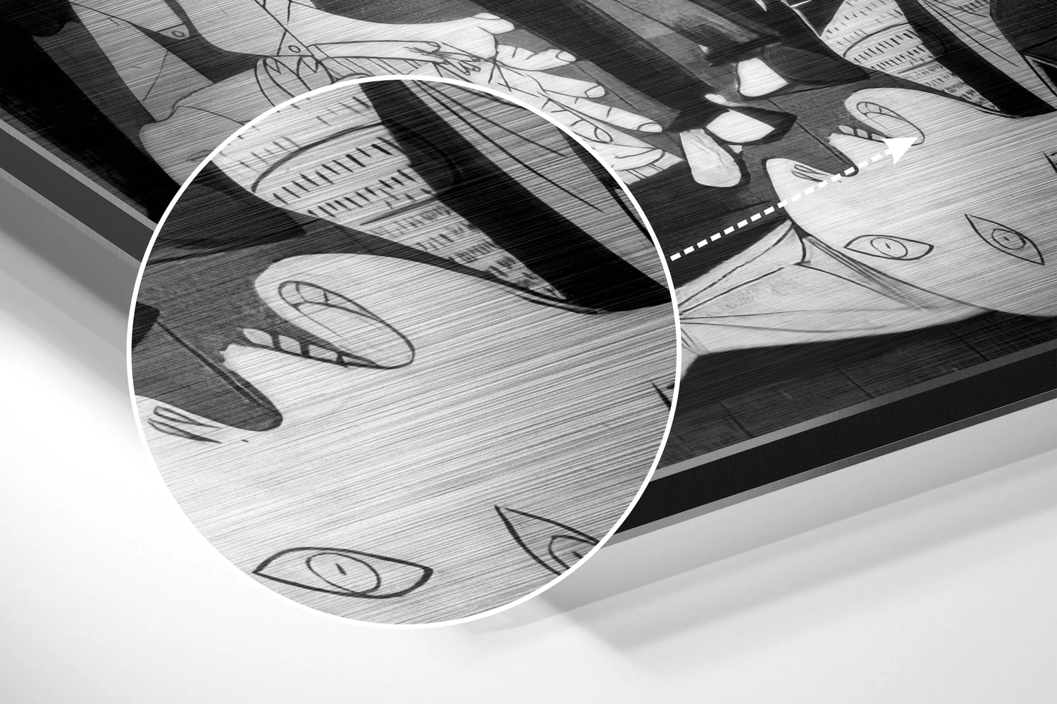 Guernica by Picasso Brushed Aluminium Dibond Wall Art - Image 3