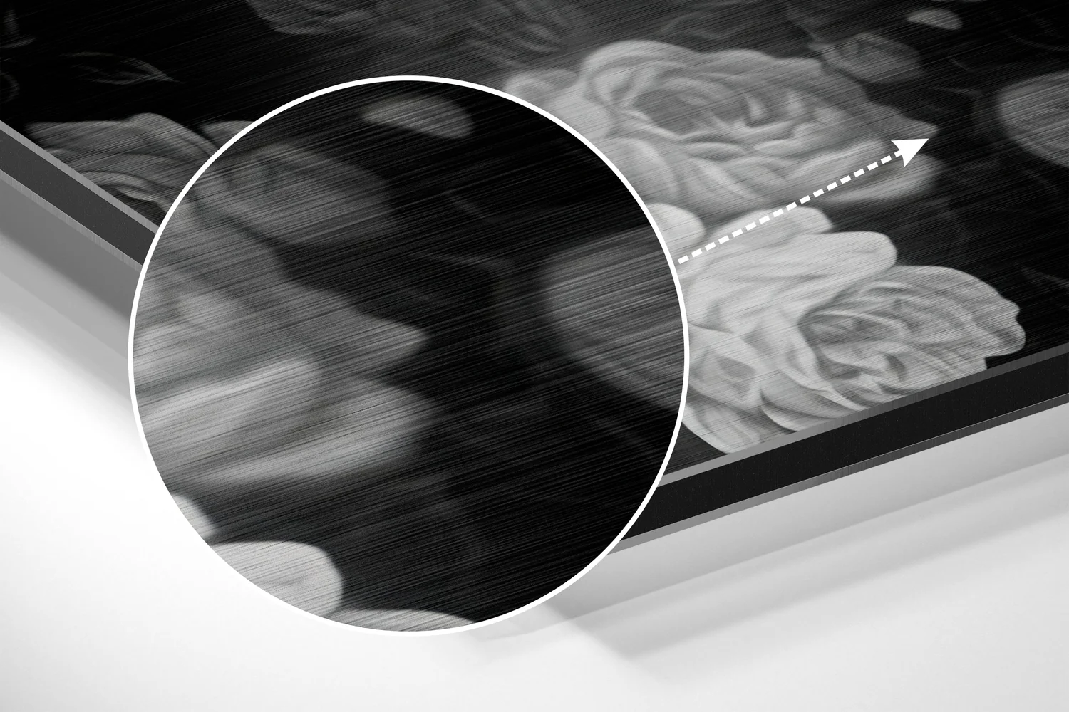 Skull Brushed Aluminium Dibond Wall Art - Image 3