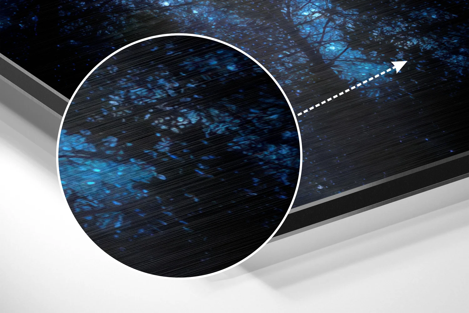 Never Stop Looking Up Brushed Aluminium Dibond Wall Art - Image 3