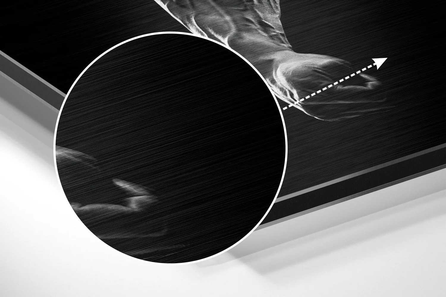No More Excuses Brushed Aluminium Dibond Wall Art - Image 3
