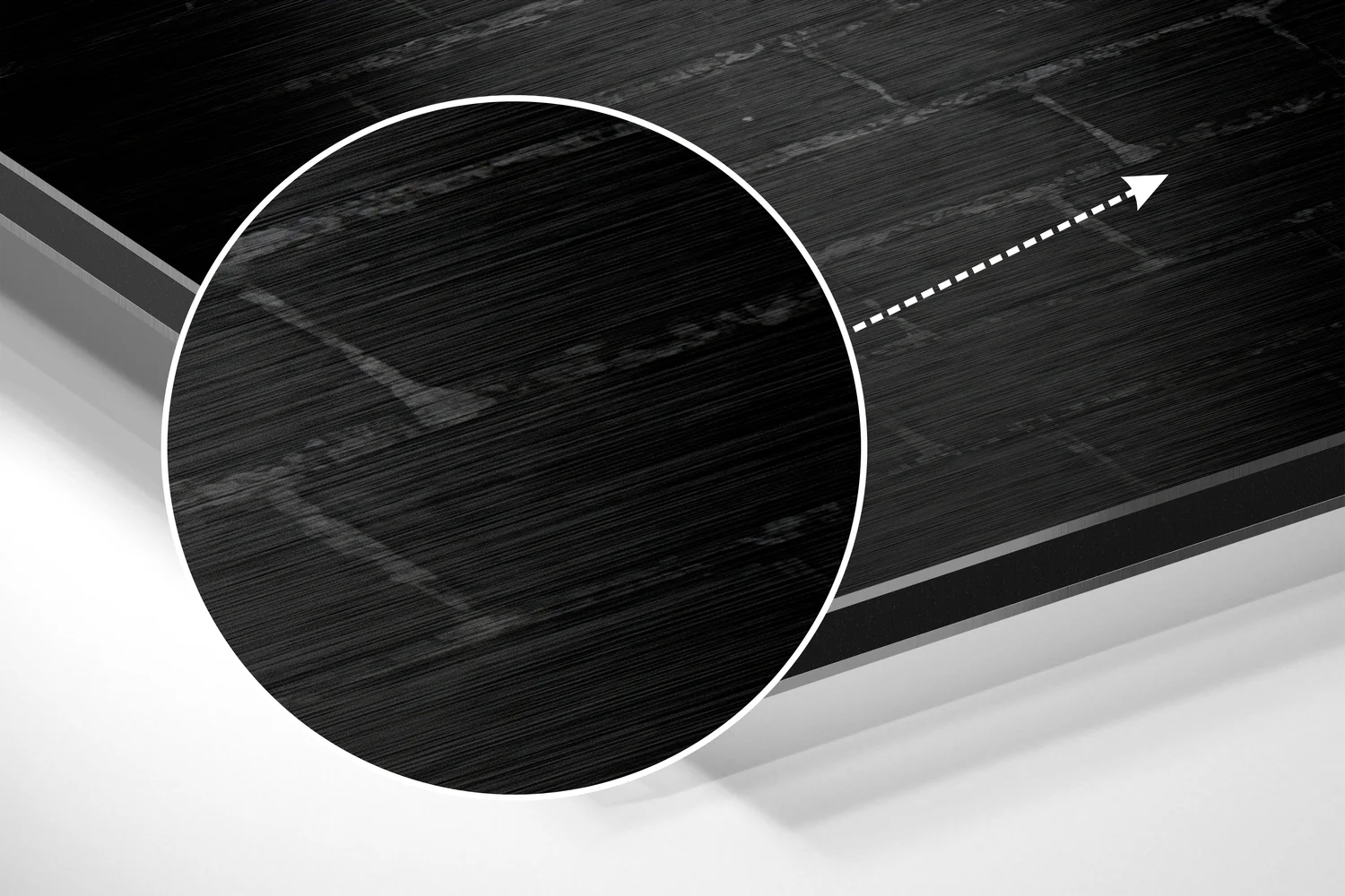 No Pain, No Gain Brushed Aluminium Dibond Wall Art - Image 3