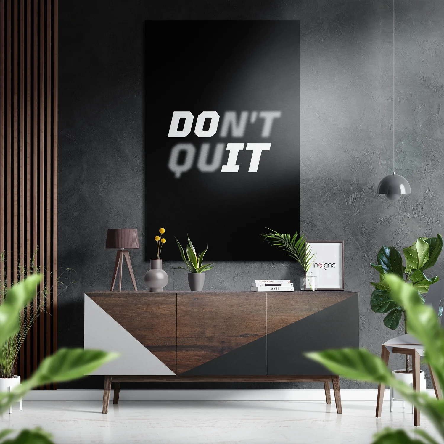 Do It Brushed Aluminium Dibond Wall Art