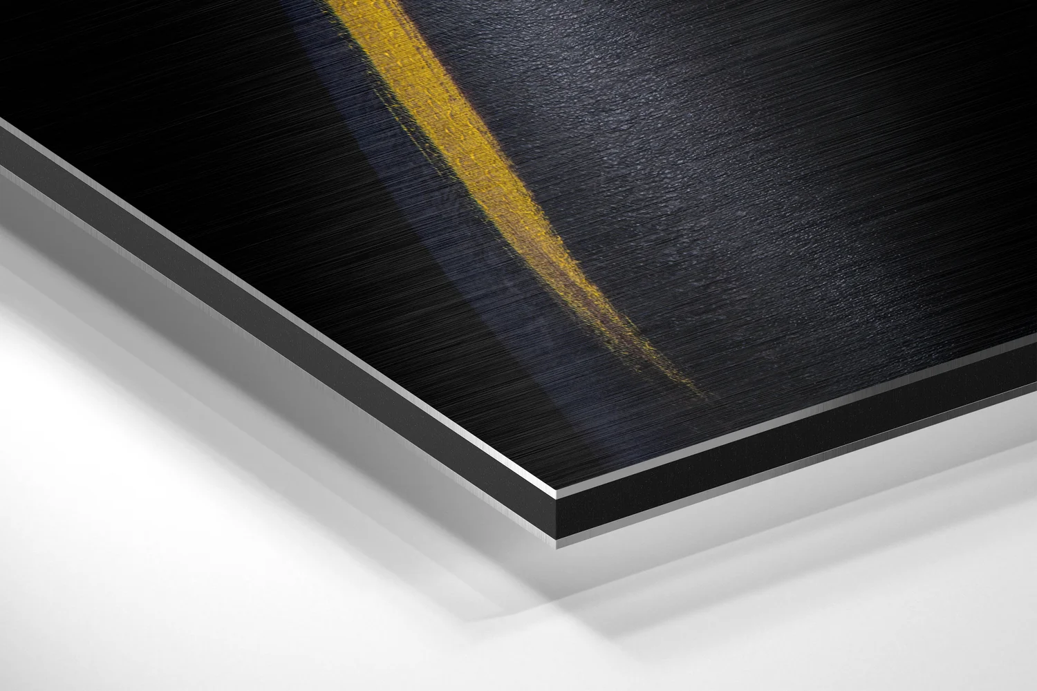 Yellow Stance Brushed Aluminium Dibond Wall Art - Image 2