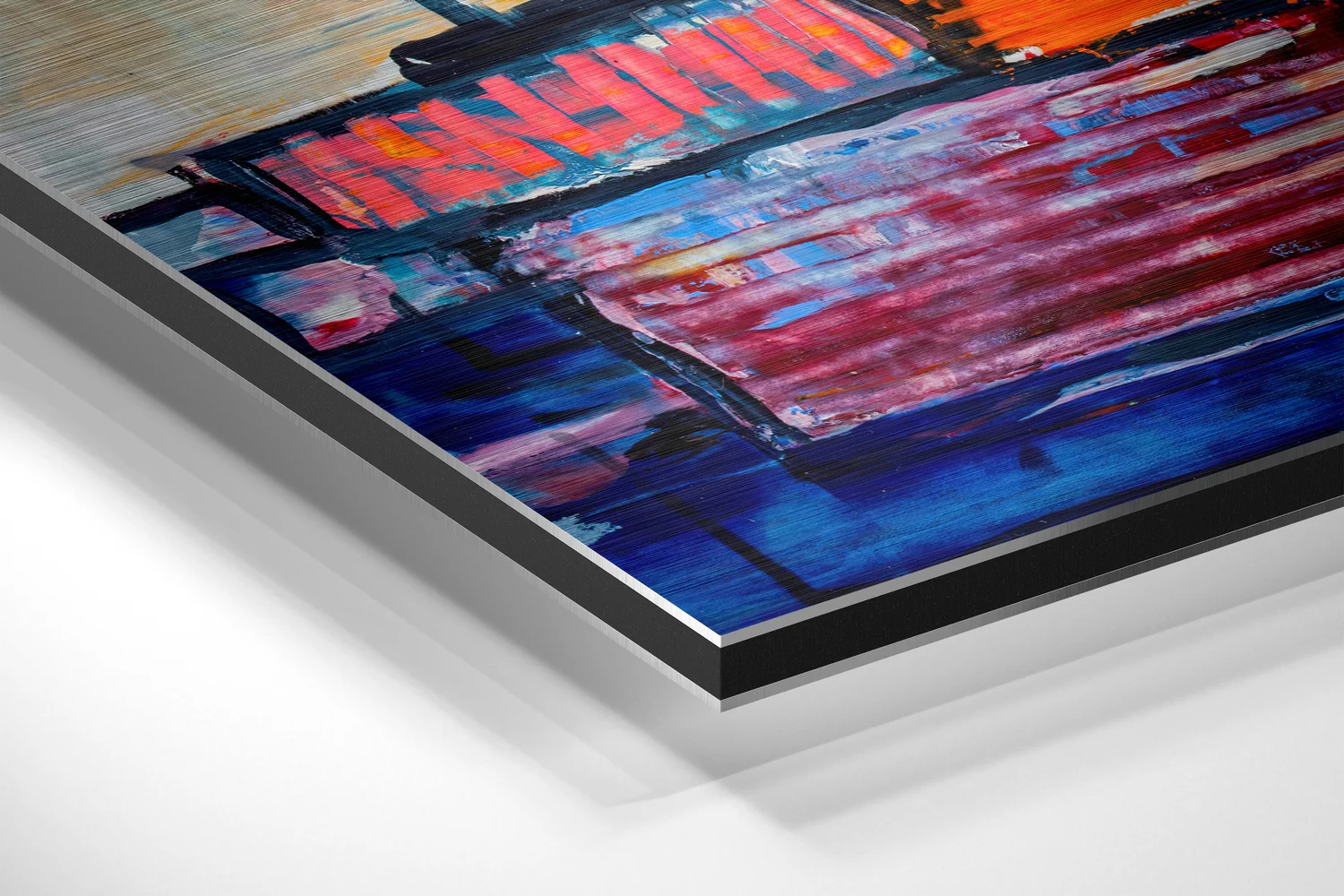 Patchwork Nature Brushed Aluminium Dibond Wall Art - Image 2