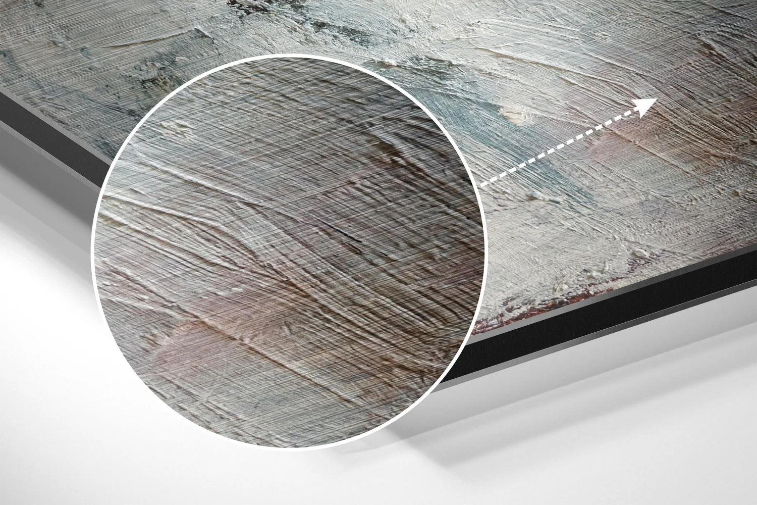 Speechless Face Brushed Aluminium Dibond Wall Art - Image 3