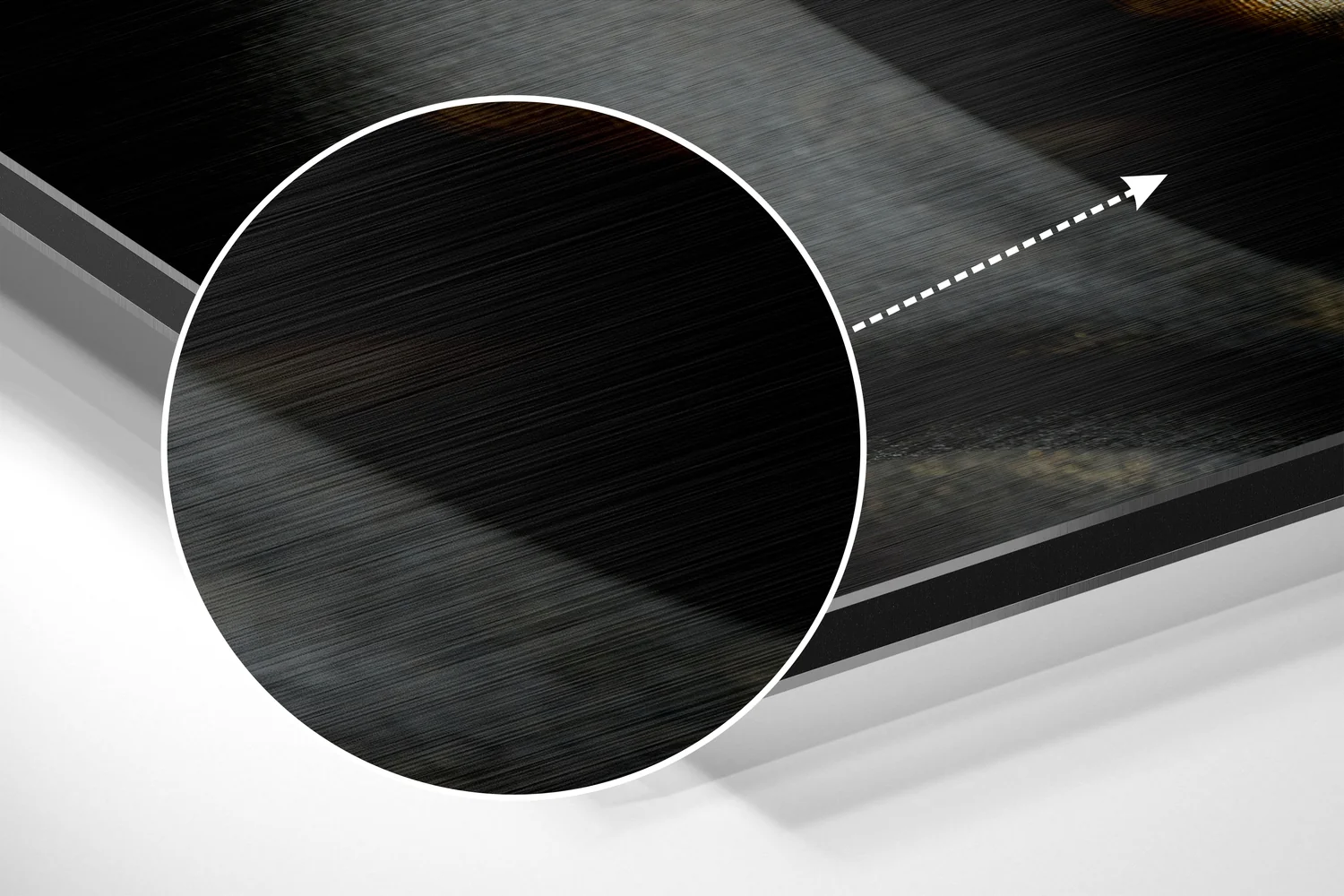 Sssh Brushed Aluminium Dibond Wall Art - Image 3