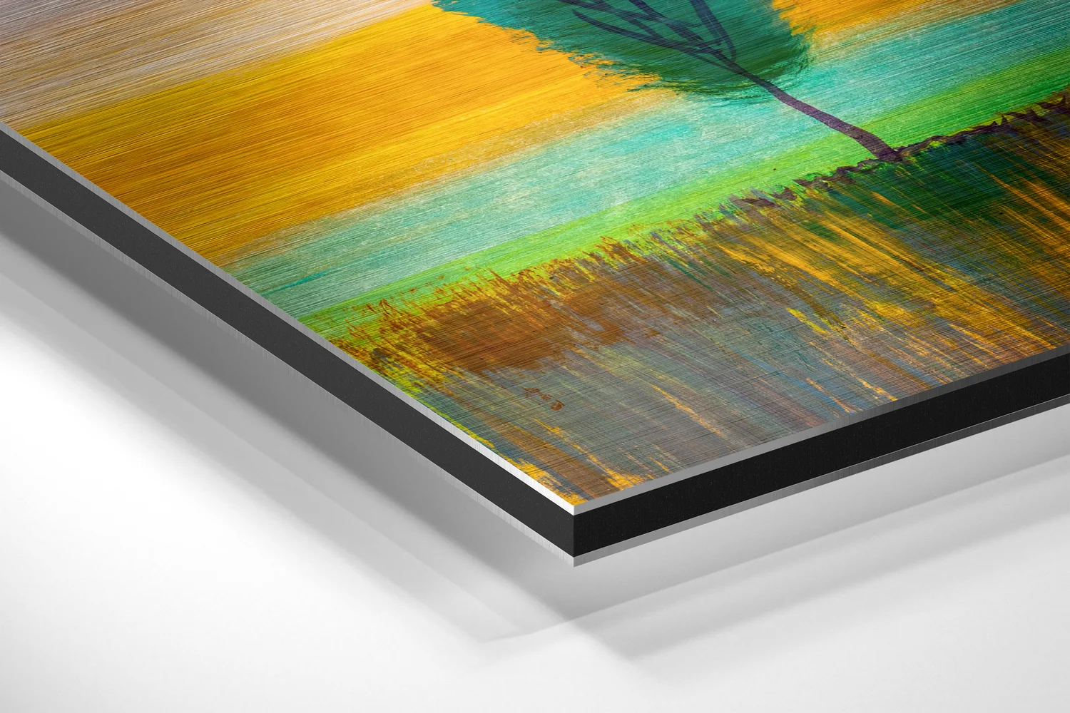 Trees of Colors Brushed Aluminium Dibond Wall Art - Image 2