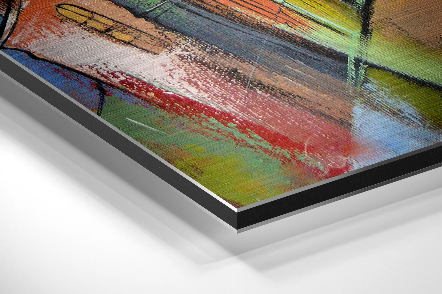 City of Colors Brushed Aluminium Dibond Wall Art - Image 2