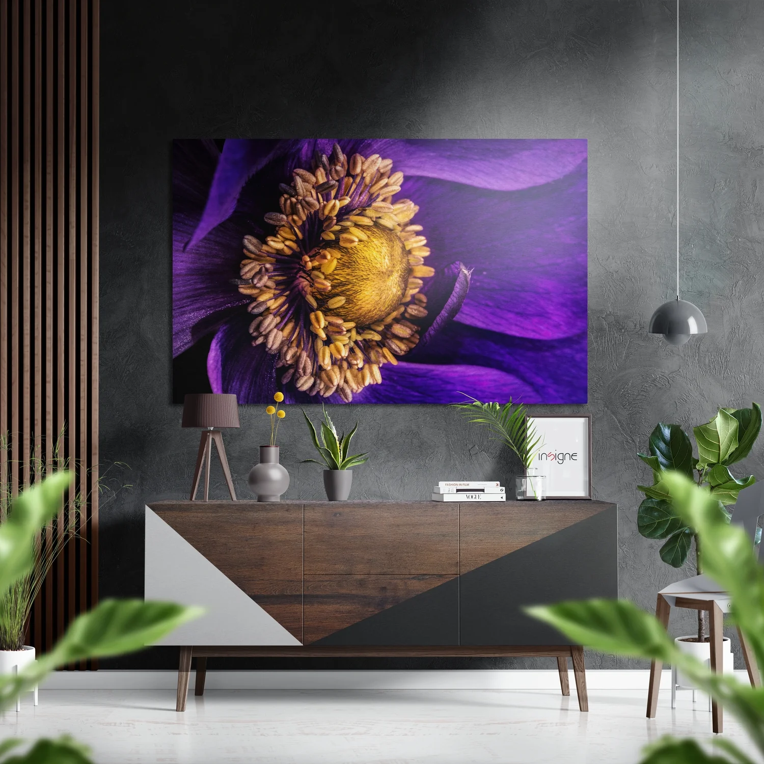 Micro Beauty Brushed Aluminium Dibond Wall Art
