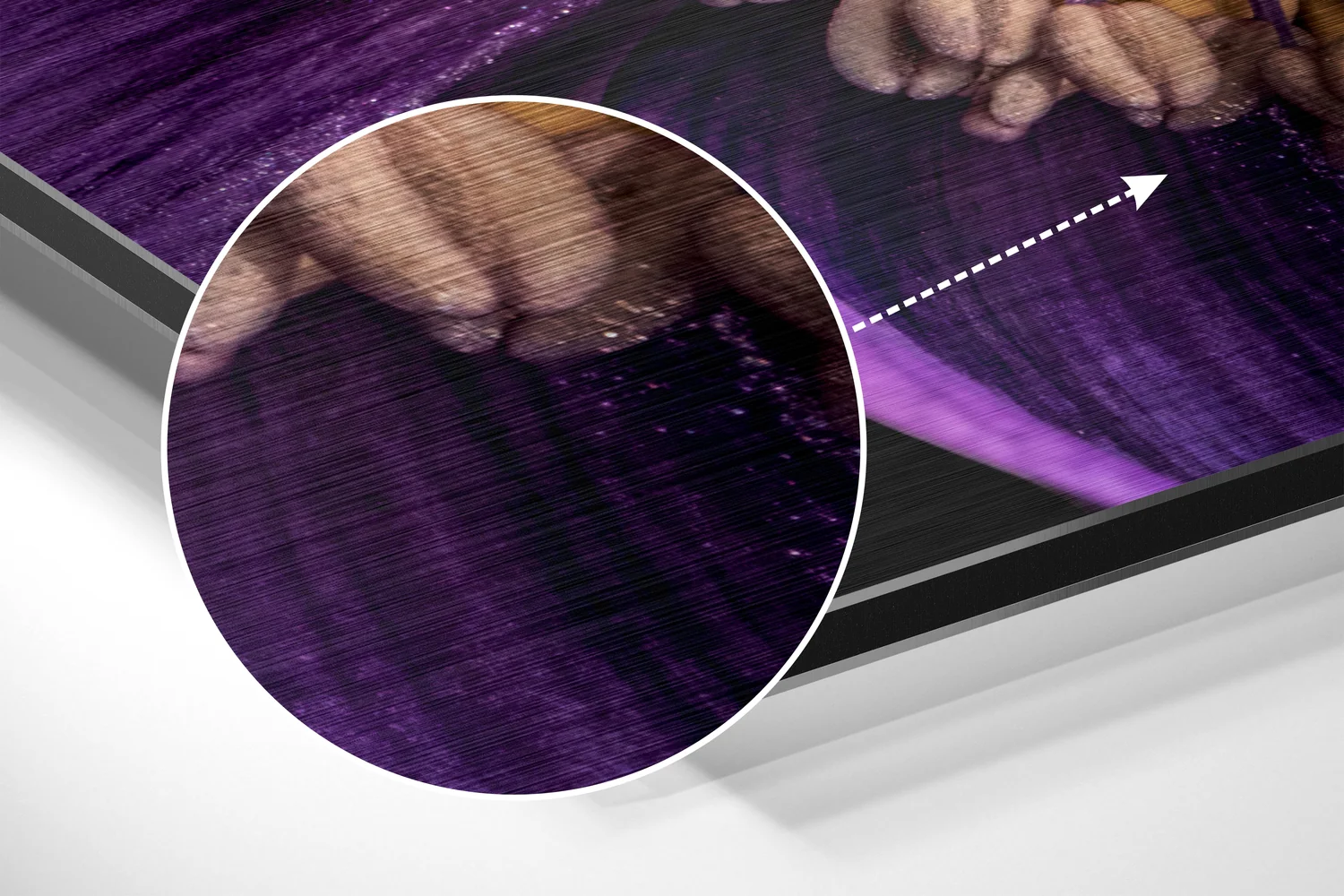 Micro Beauty Brushed Aluminium Dibond Wall Art - Image 3