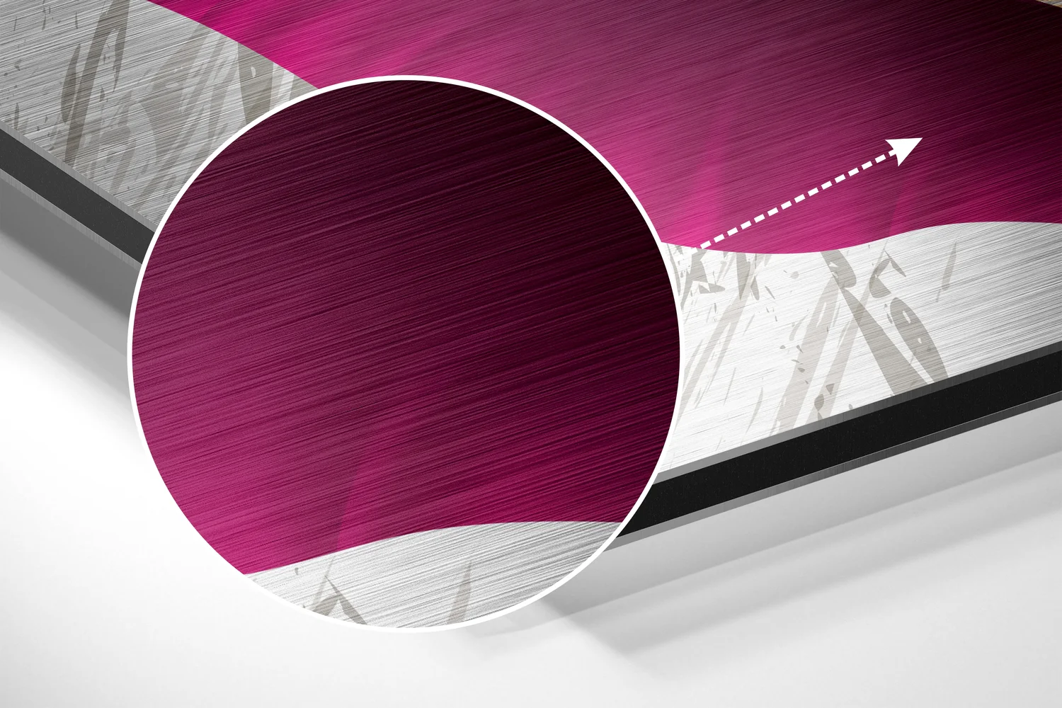 Feathers Brushed Aluminium Dibond Wall Art - Image 3