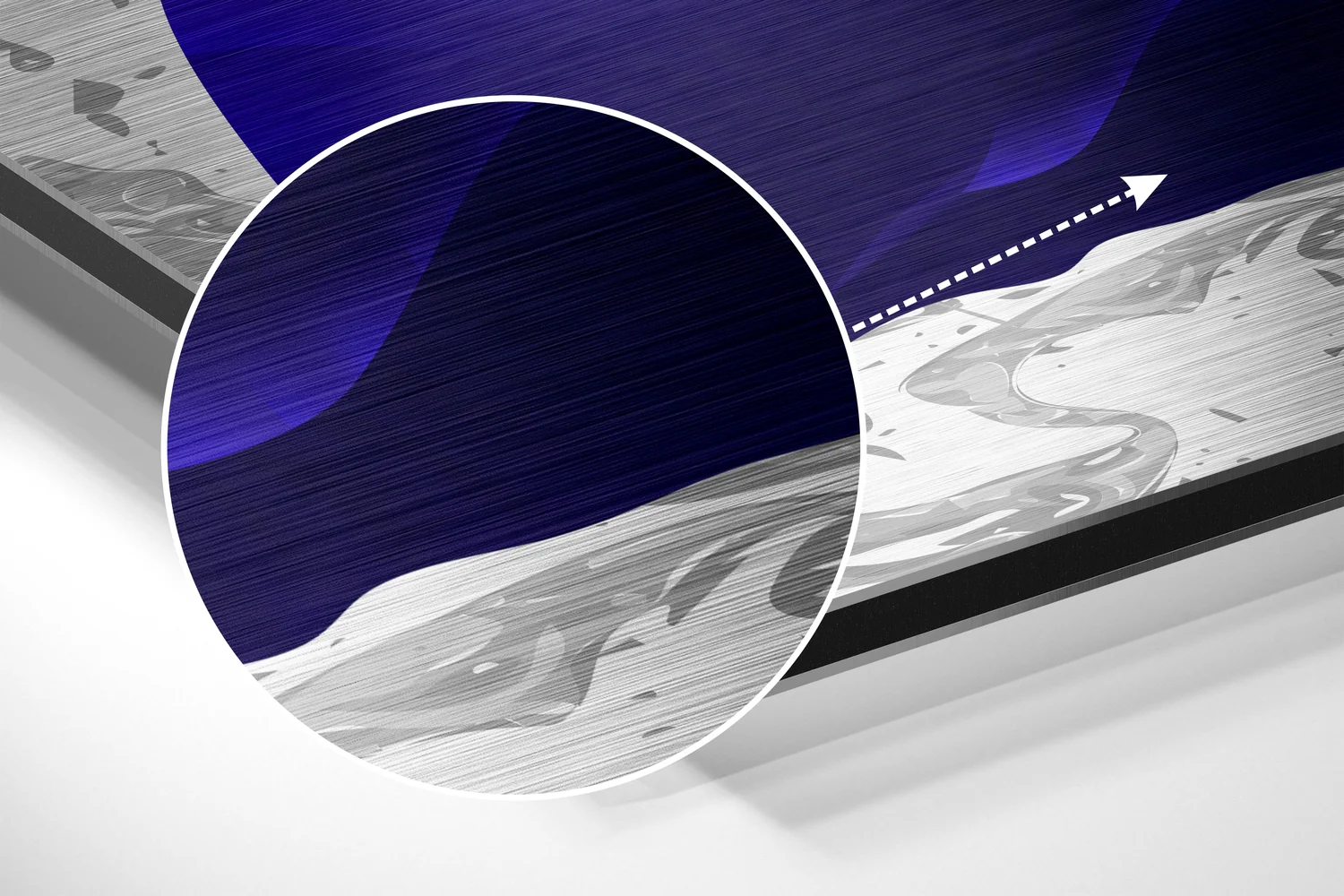 Feathers Brushed Aluminium Dibond Wall Art - Image 3