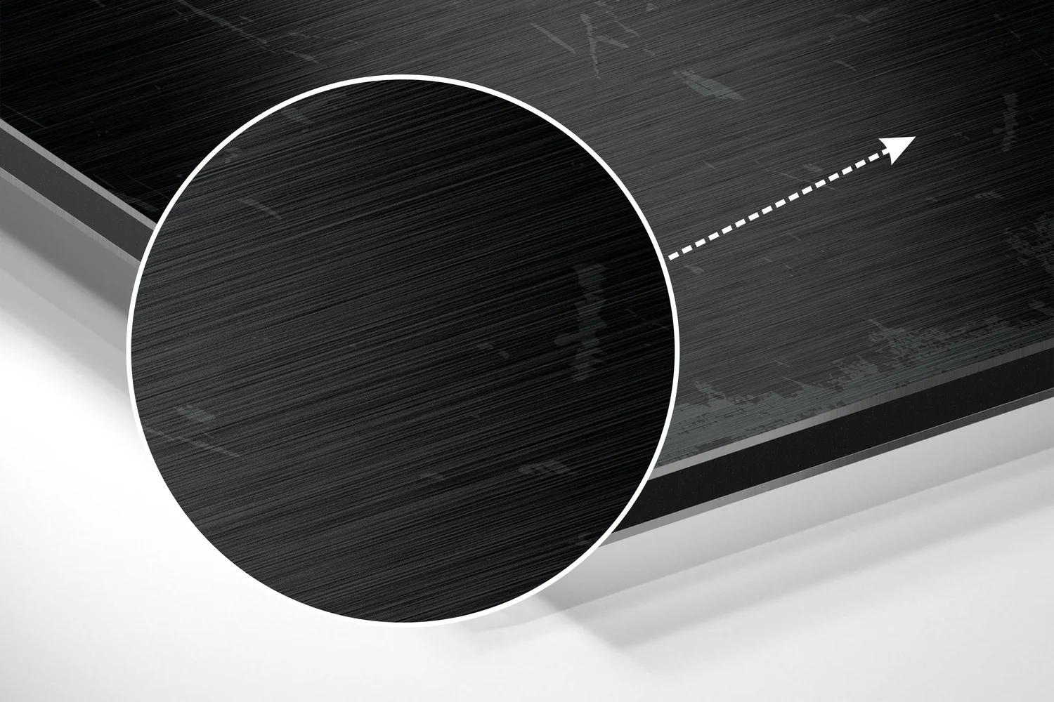 Shadows Brushed Aluminium Dibond Wall Art - Image 3