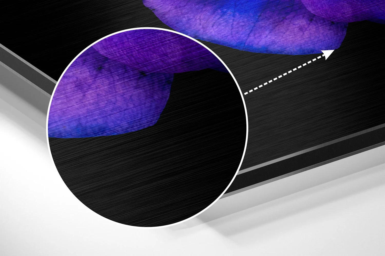 Flowers Brushed Aluminium Dibond Wall Art - Image 3