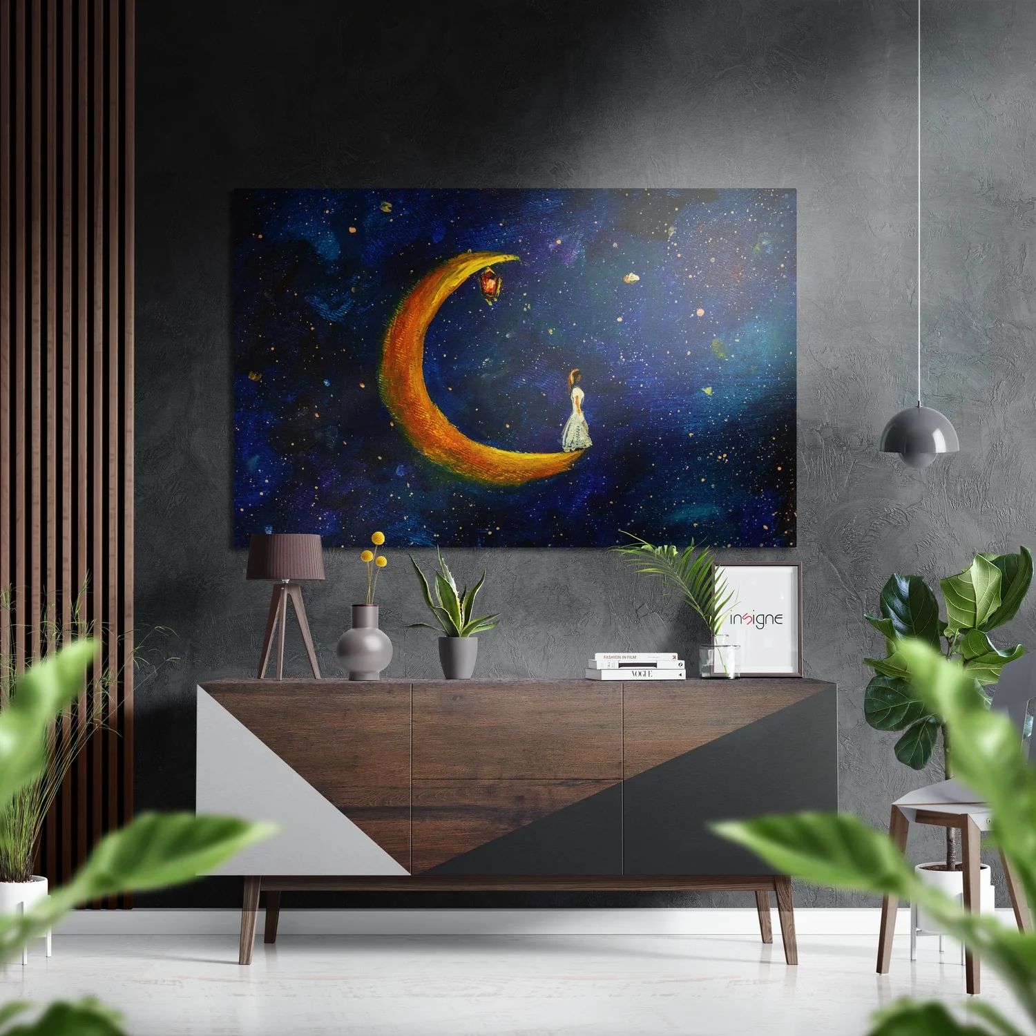 Moonfall  Brushed Aluminium Dibond Wall Art