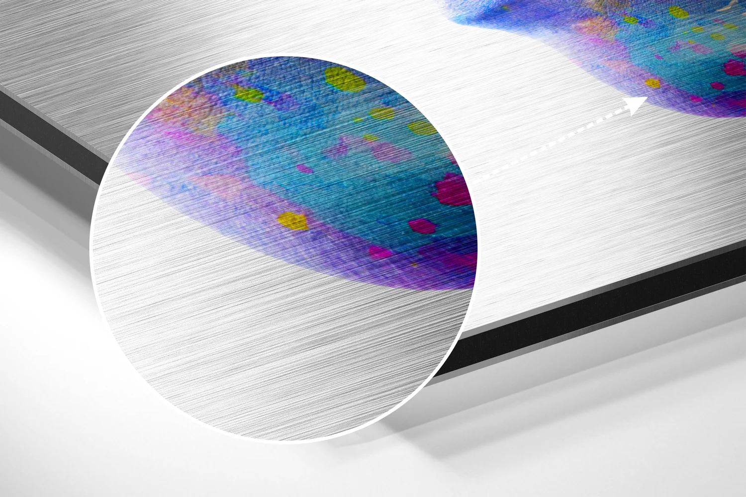 Blossoming Ideas Brushed Aluminium Dibond Wall Art - Image 3