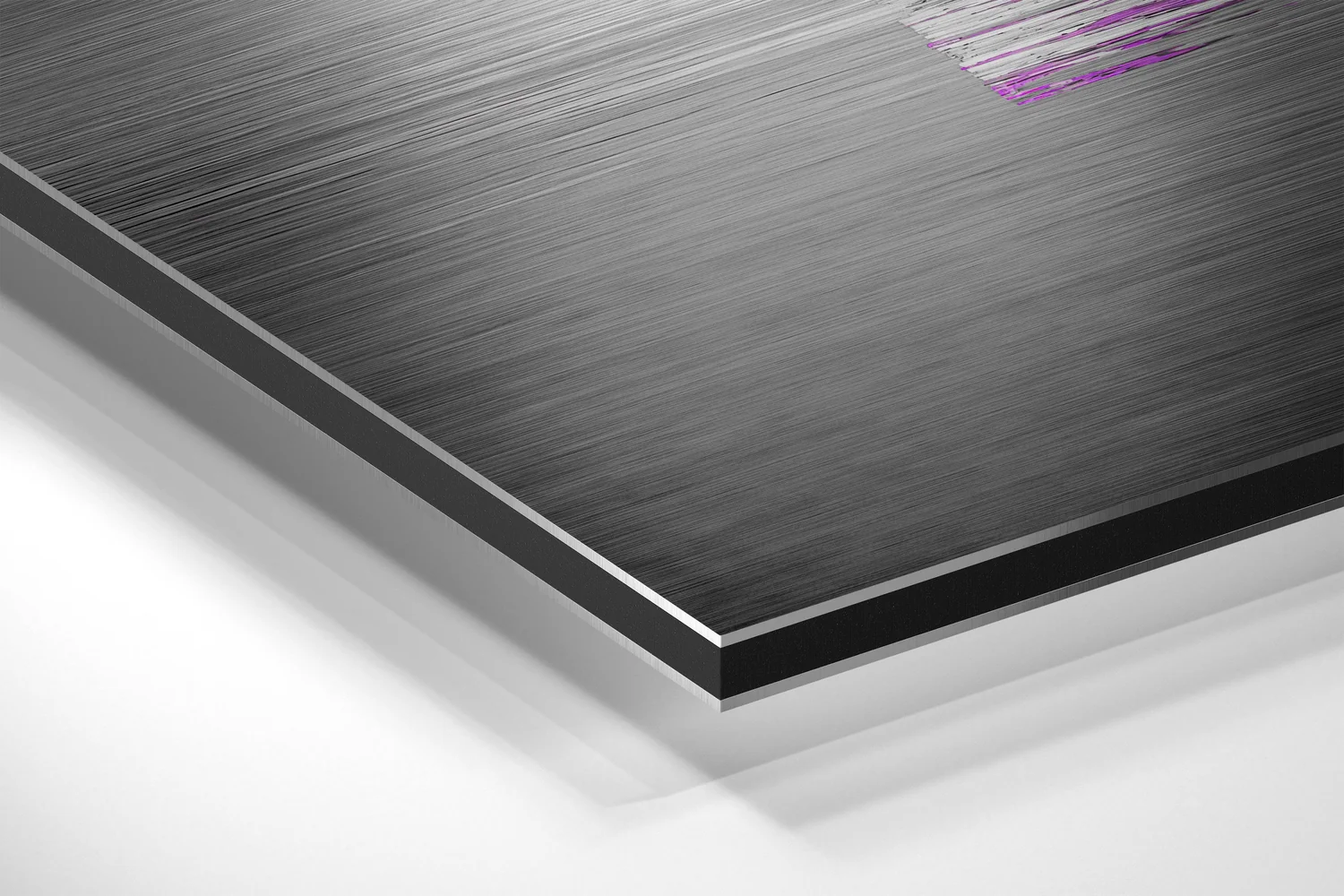 Hippo on a Run Brushed Aluminium Dibond Wall Art - Image 2