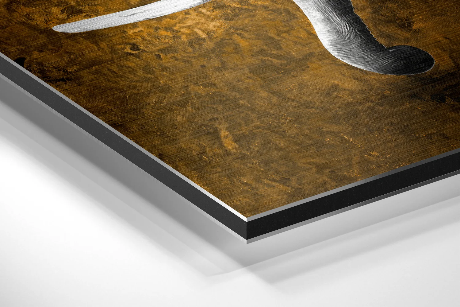 Elephant Brushed Aluminium Dibond Wall Art - Image 2