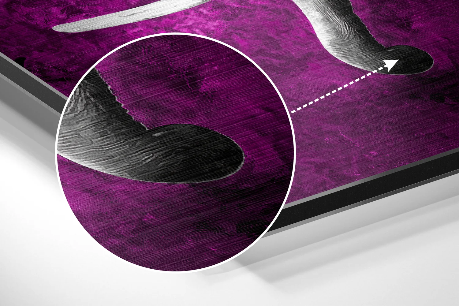 Elephant Brushed Aluminium Dibond Wall Art - Image 3