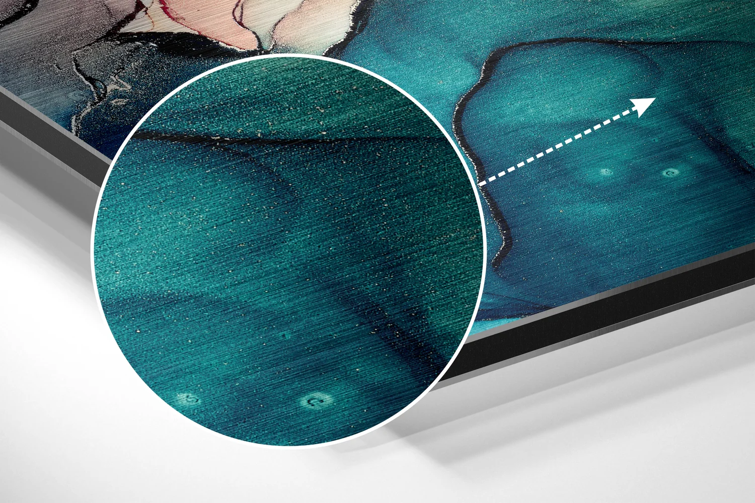 Marbleous Brushed Aluminium Dibond Wall Art - Image 3