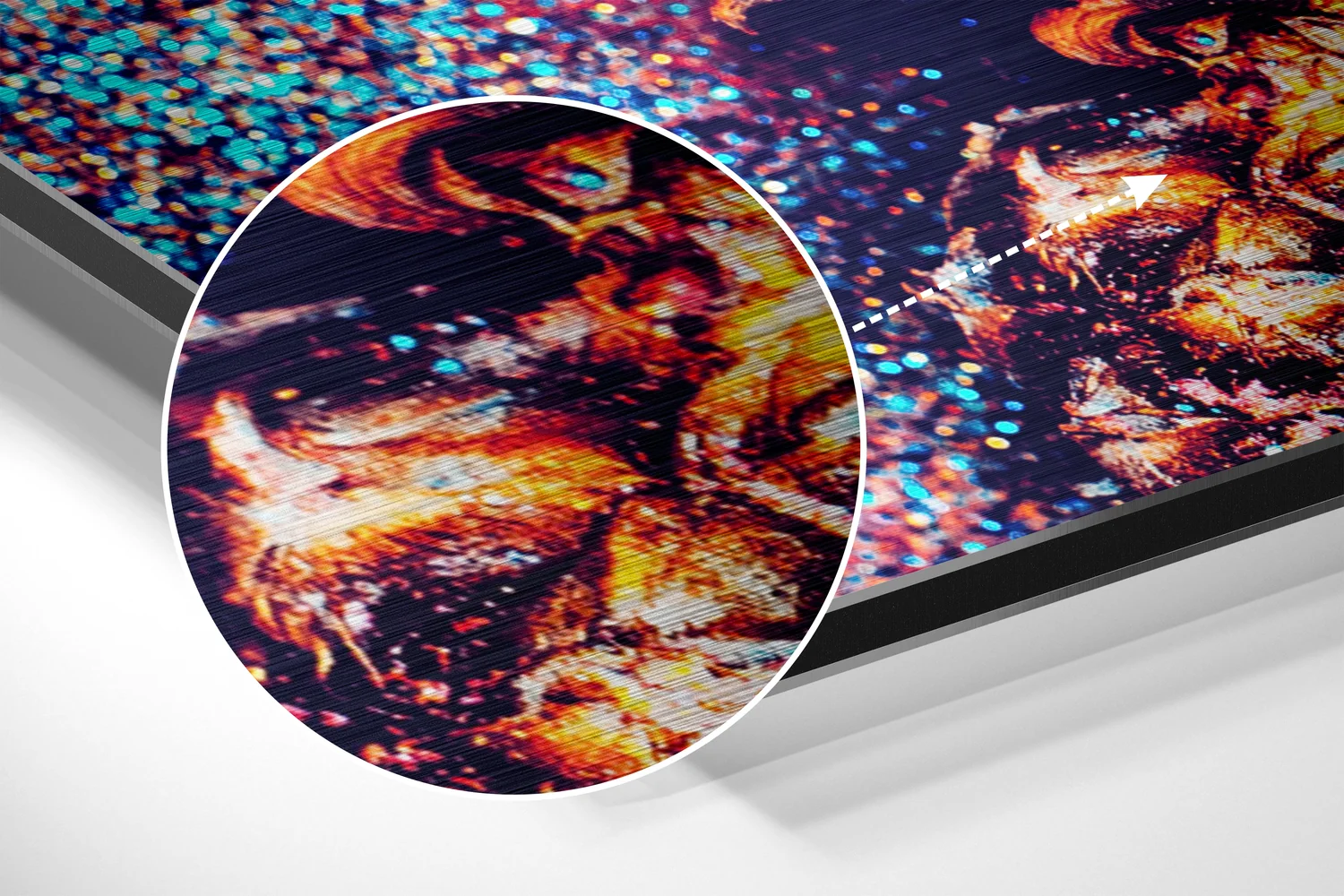 Pineapple Brushed Aluminium Dibond Wall Art - Image 3