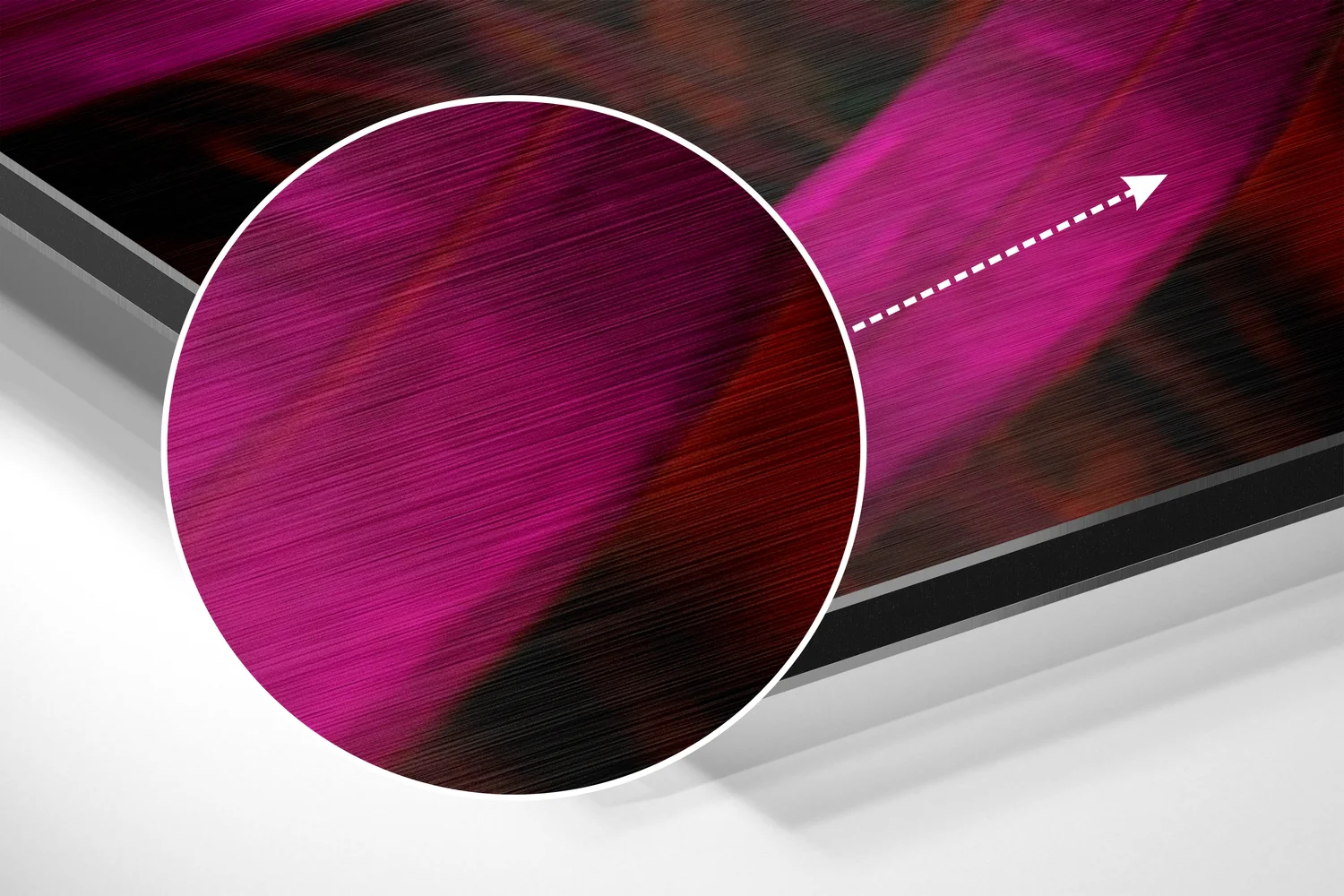 Leaf Brushed Aluminium Dibond Wall Art - Image 3