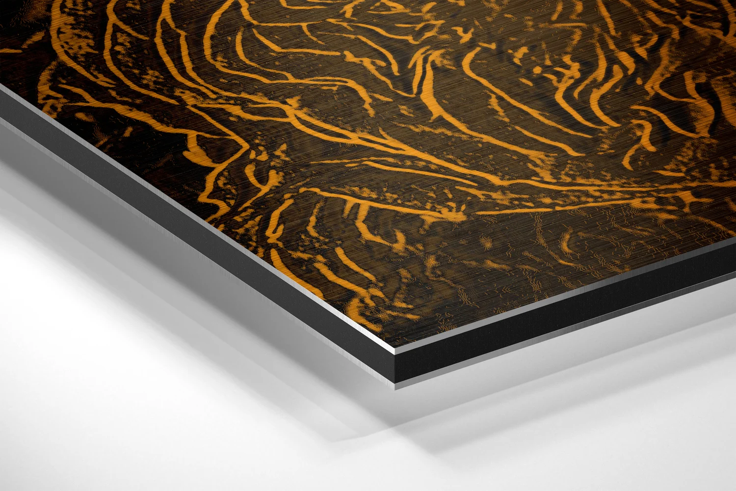Abstract Roses Brushed Aluminium Dibond Wall Art - Image 2