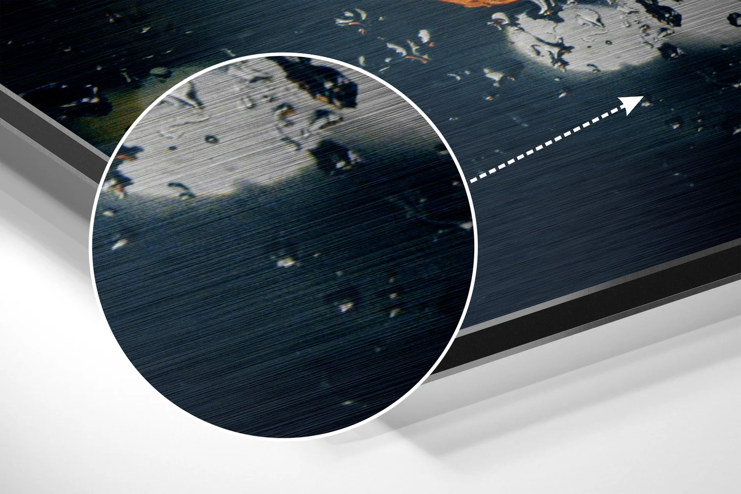 City Lights Brushed Aluminium Dibond Wall Art - Image 3