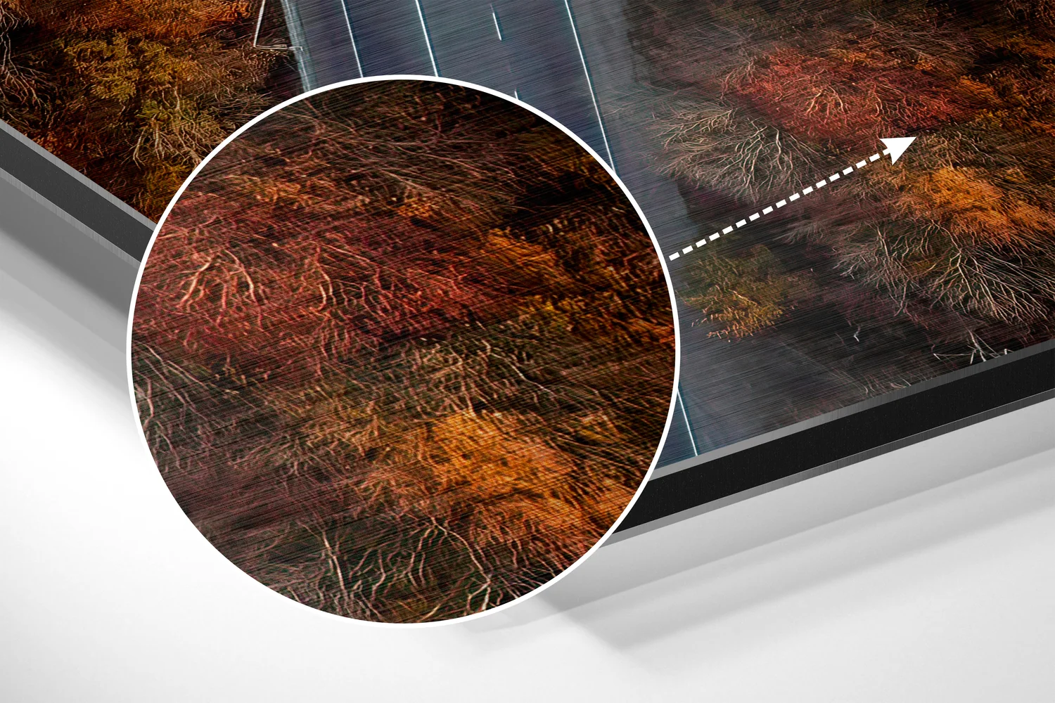 Road Brushed Aluminium Dibond Wall Art - Image 3