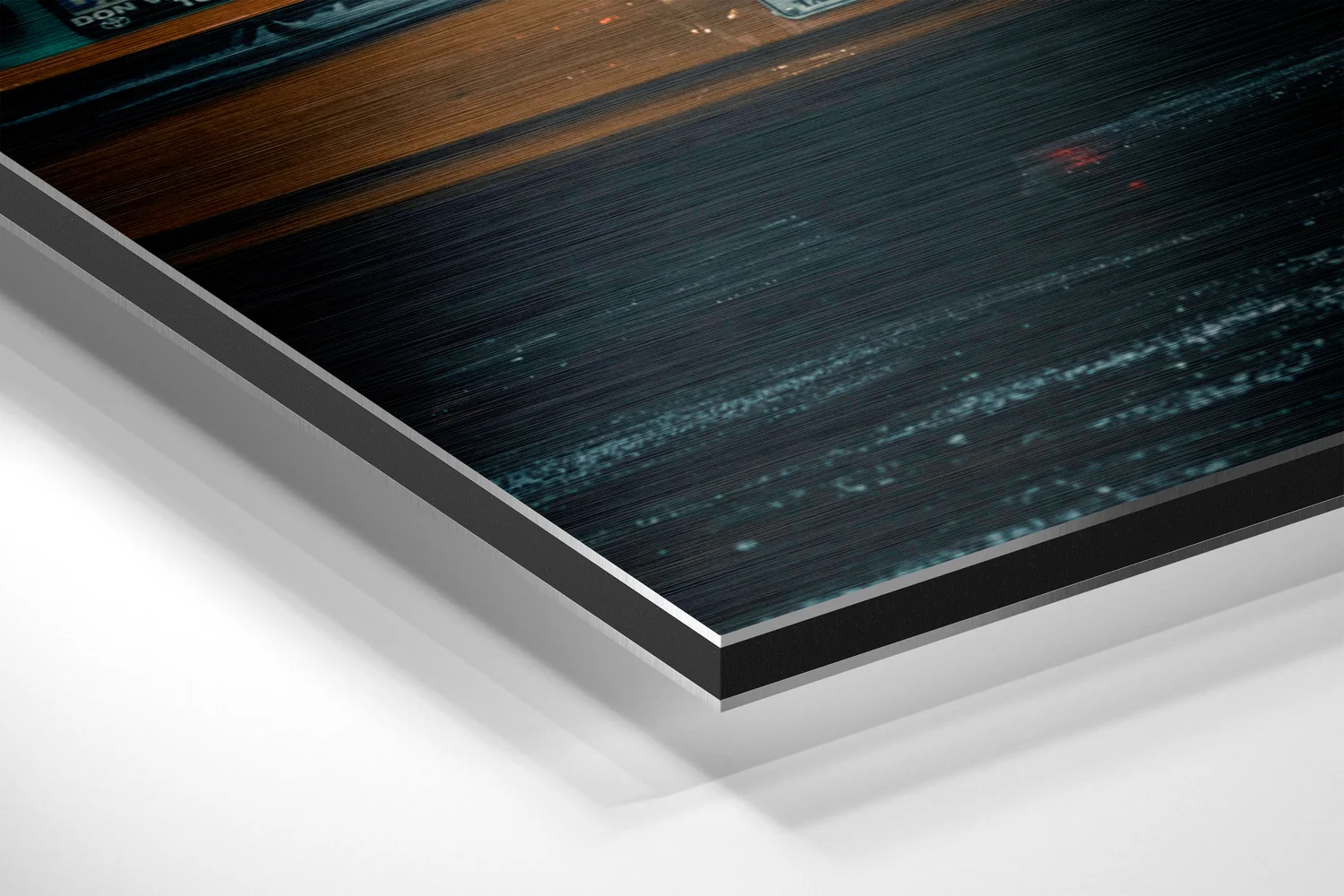 City Rush Brushed Aluminium Dibond Wall Art - Image 2