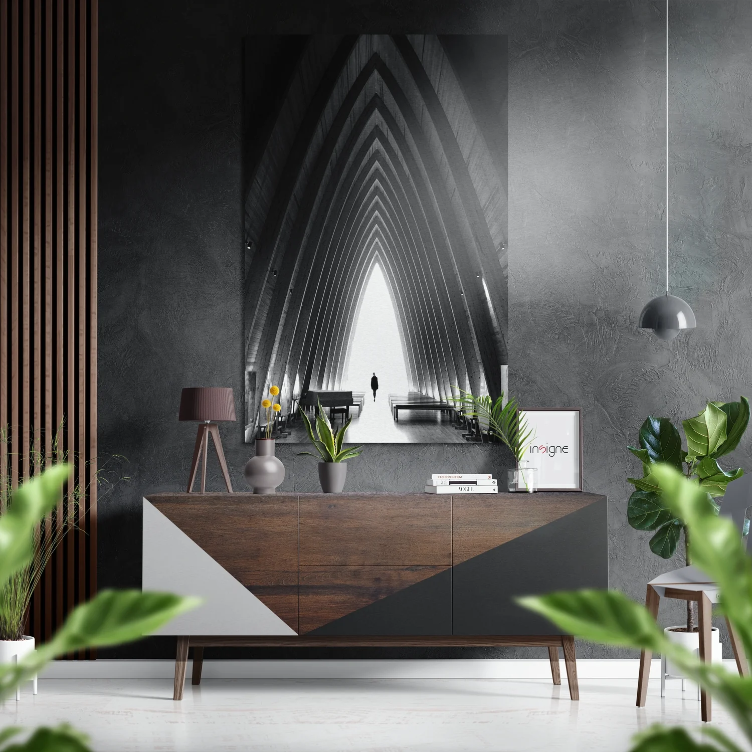 Alone Brushed Aluminium Dibond Wall Art