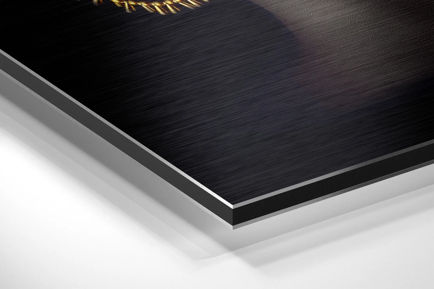 Golden Woman Brushed Aluminium Dibond Wall Art - Image 2