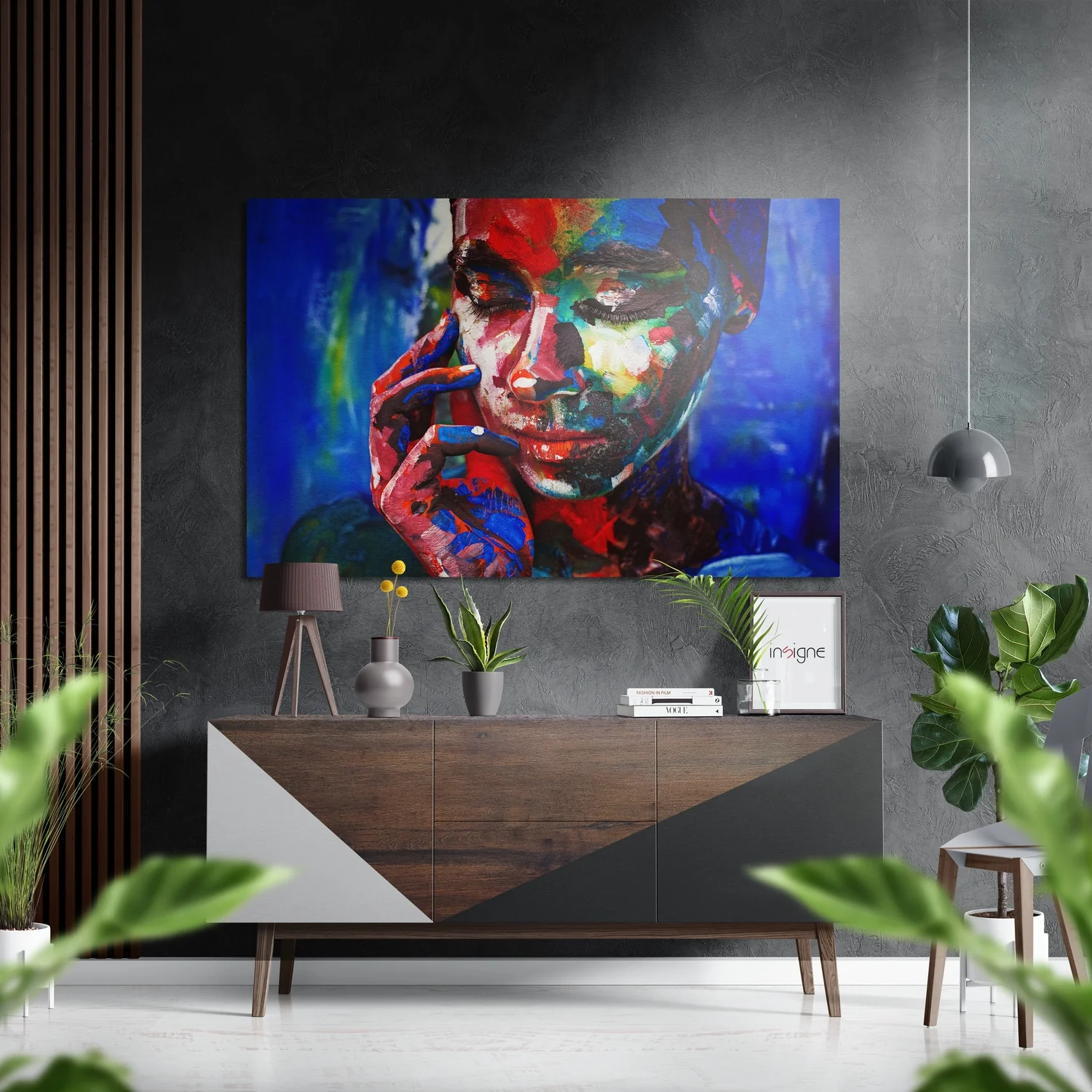 Woman Brushed Aluminium Dibond Wall Art