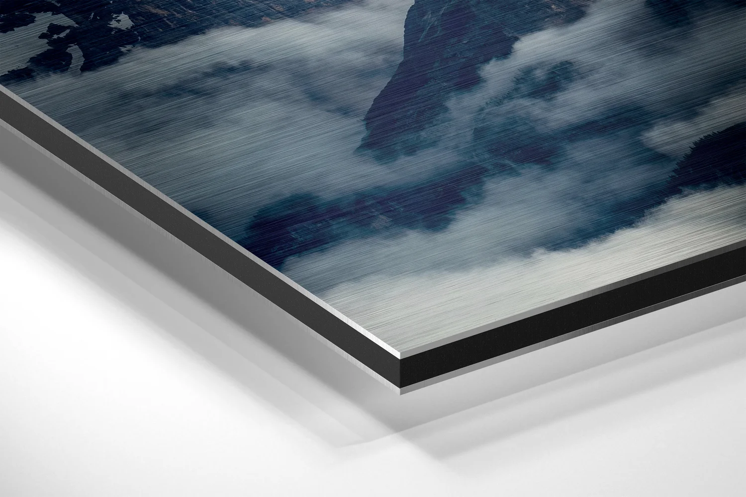 Mountain View Brushed Aluminium Dibond Wall Art - Image 2
