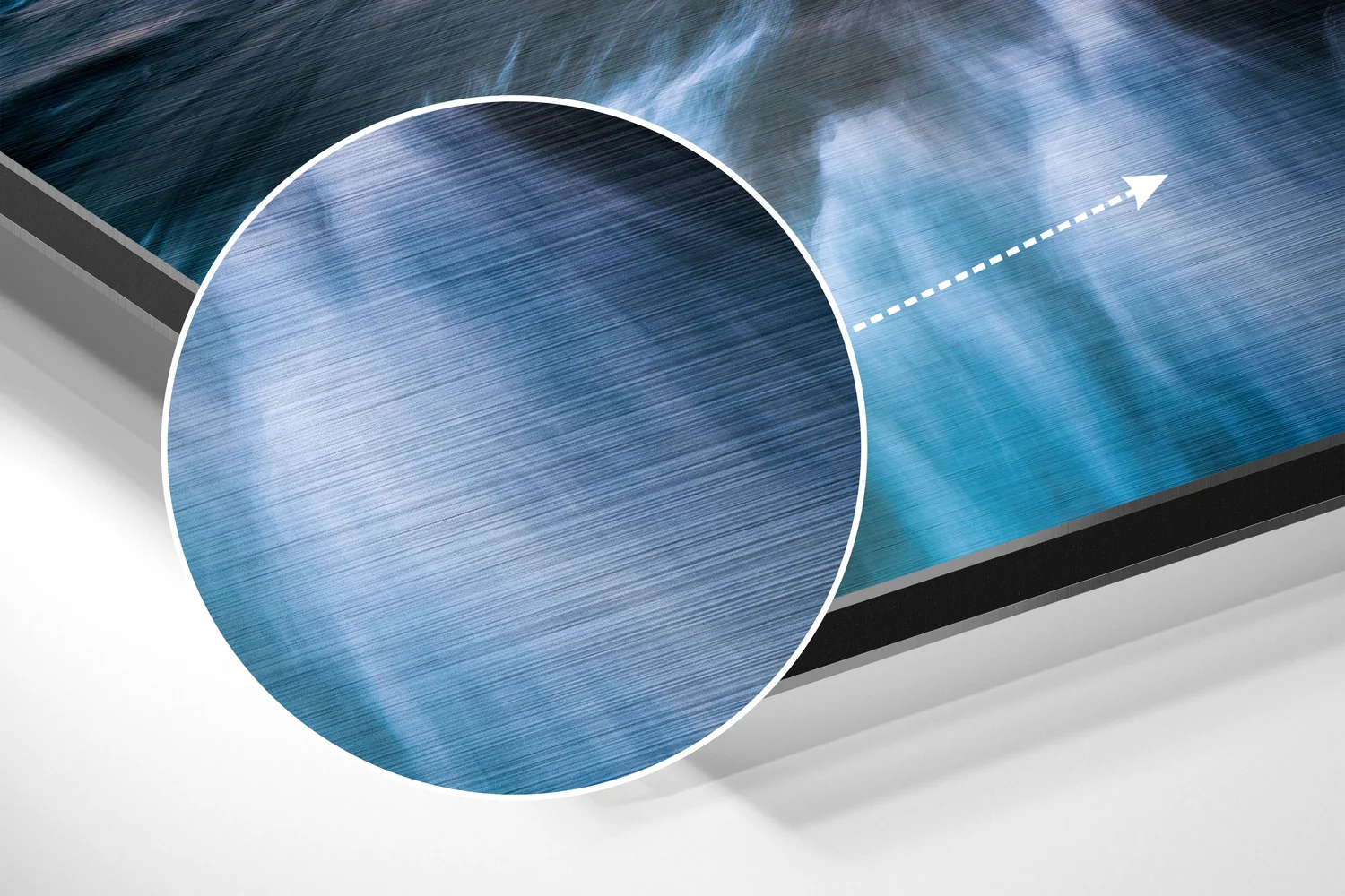 Sunset at Sea Brushed Aluminium Dibond Wall Art - Image 3