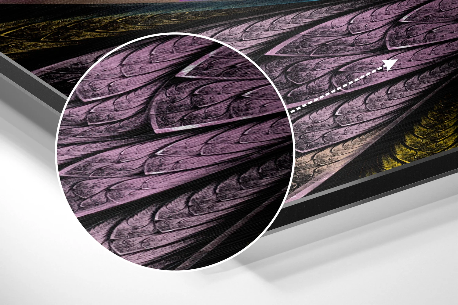 Flower Brushed Aluminium Dibond Wall Art - Image 3