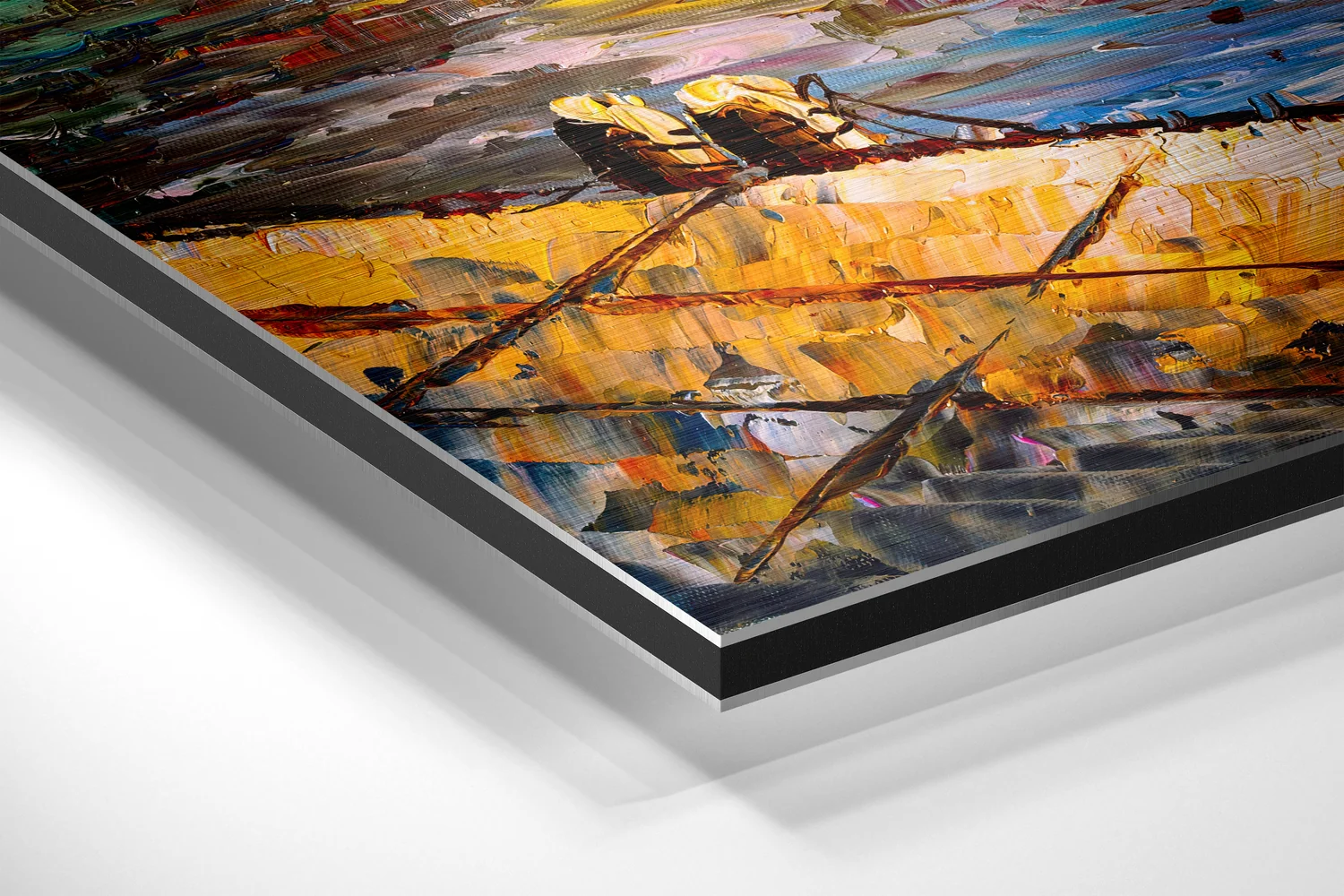 Boats Brushed Aluminium Dibond Wall Art - Image 2