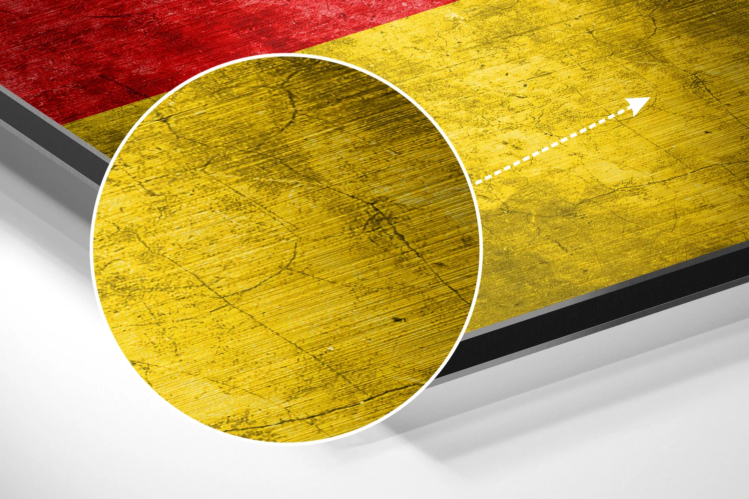 Flag of Germany Brushed Aluminium Dibond Wall Art - Image 3