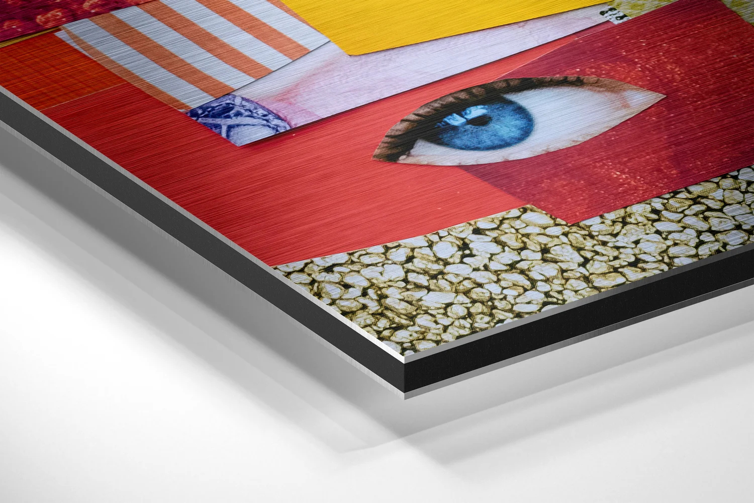 Patchwork Brushed Aluminium Dibond Wall Art - Image 2