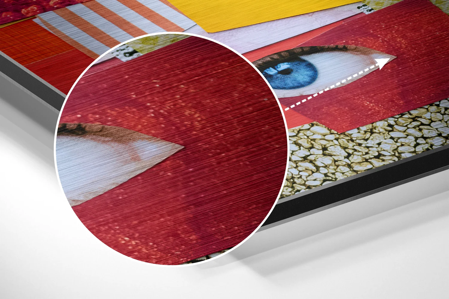 Patchwork Brushed Aluminium Dibond Wall Art - Image 3